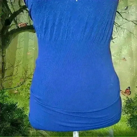 Y2k Bluberry Bue Express Camisole Size M/L - Picture 3 of 8